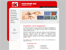 Tablet Screenshot of kagelmann-bau.de